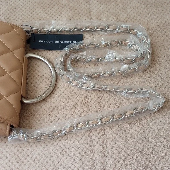 French Connection Latte Quilted Mini Bag - Picture 4 of 8